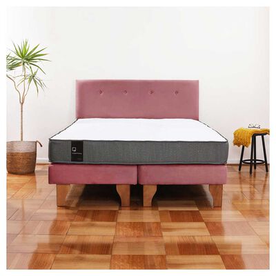 Imagen 1 del producto Cama Europea Latam Home Base Dividida 2 Plazas Zen Best Palo Rosa + Respaldo