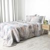 Set Quilt + Juego de Sábanas Estamapado Mashini King Assa