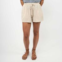 Short Mujer Icono Arena
