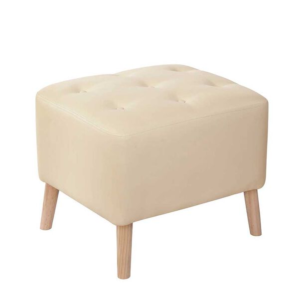 Pouf Latam Home Lyon PU Beige