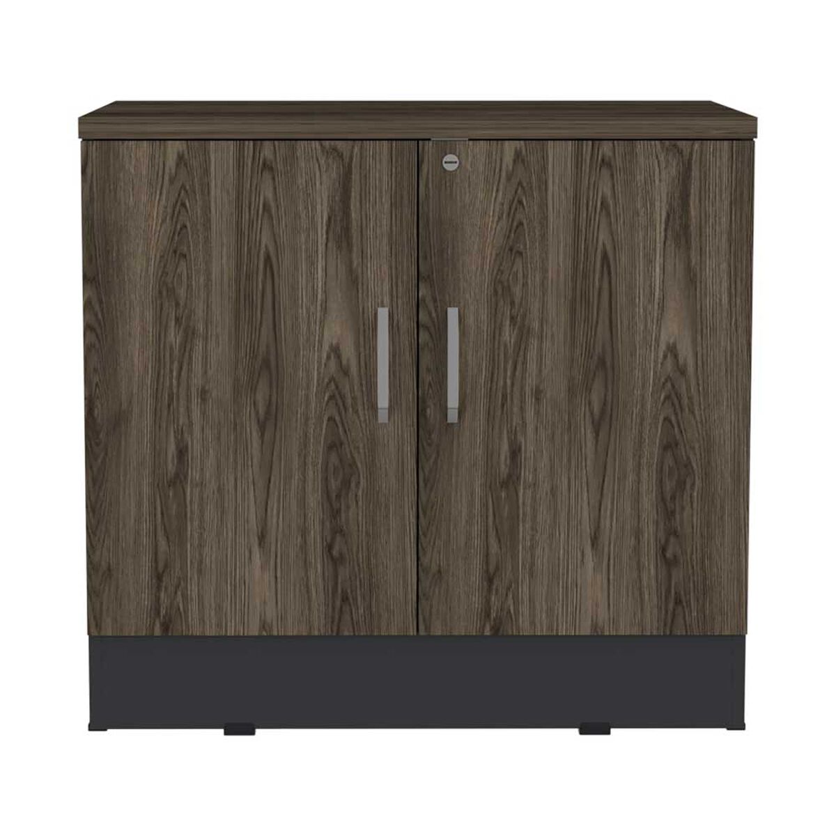 Mueble Archivador TuHome Home Office Negro Soft Coñac