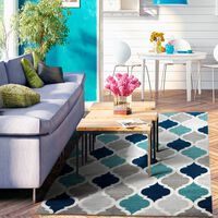 Alfombra Modalfo Florida 120 x 180 cm Turquesa