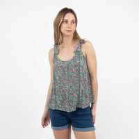 Blusa Sin Mangas Mujer Alma Verde