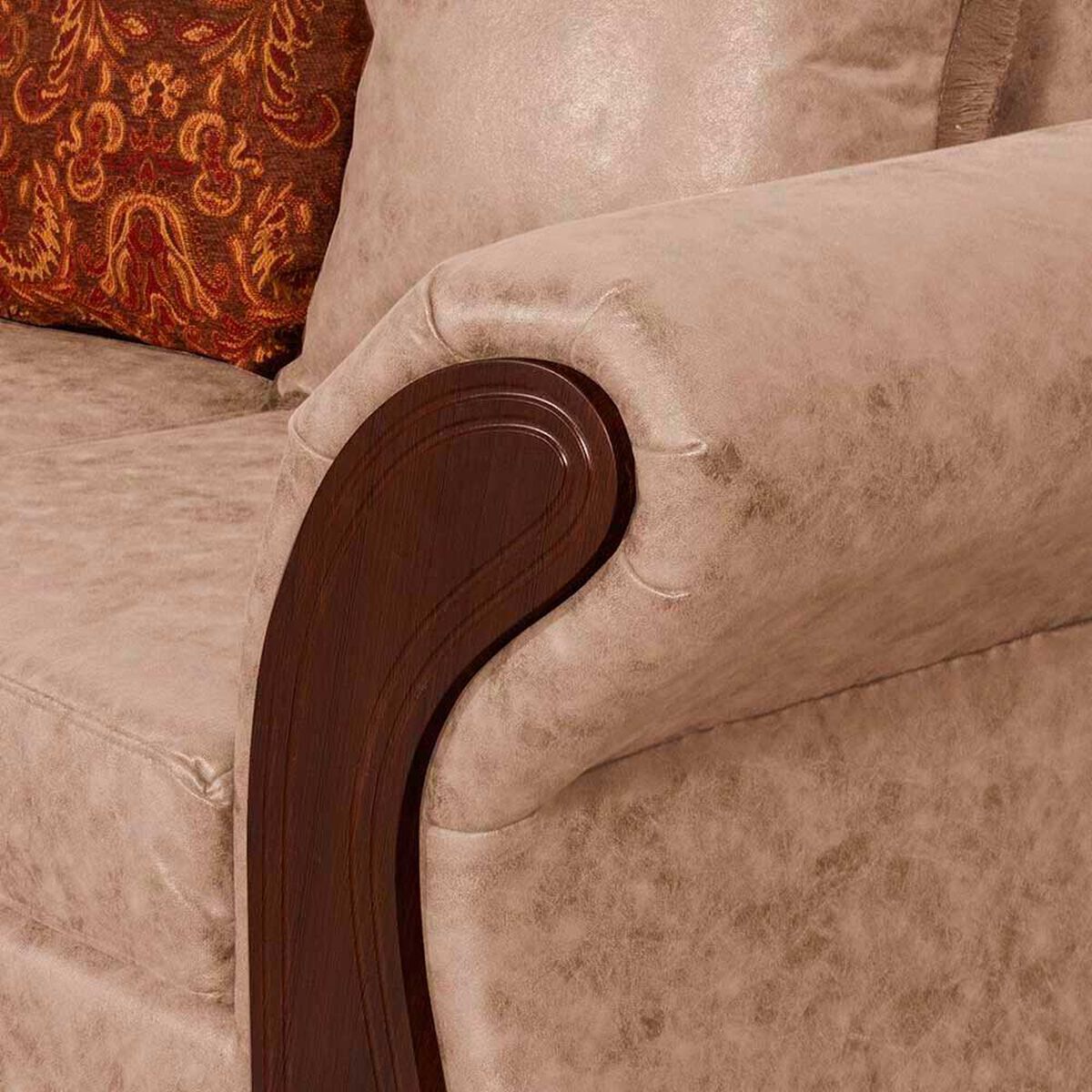 Sof&aacute; Black Factory Palermo 3 Cuerpos Beige