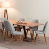Juego de Comedor Decocasa Avena 6 Sillas Gris