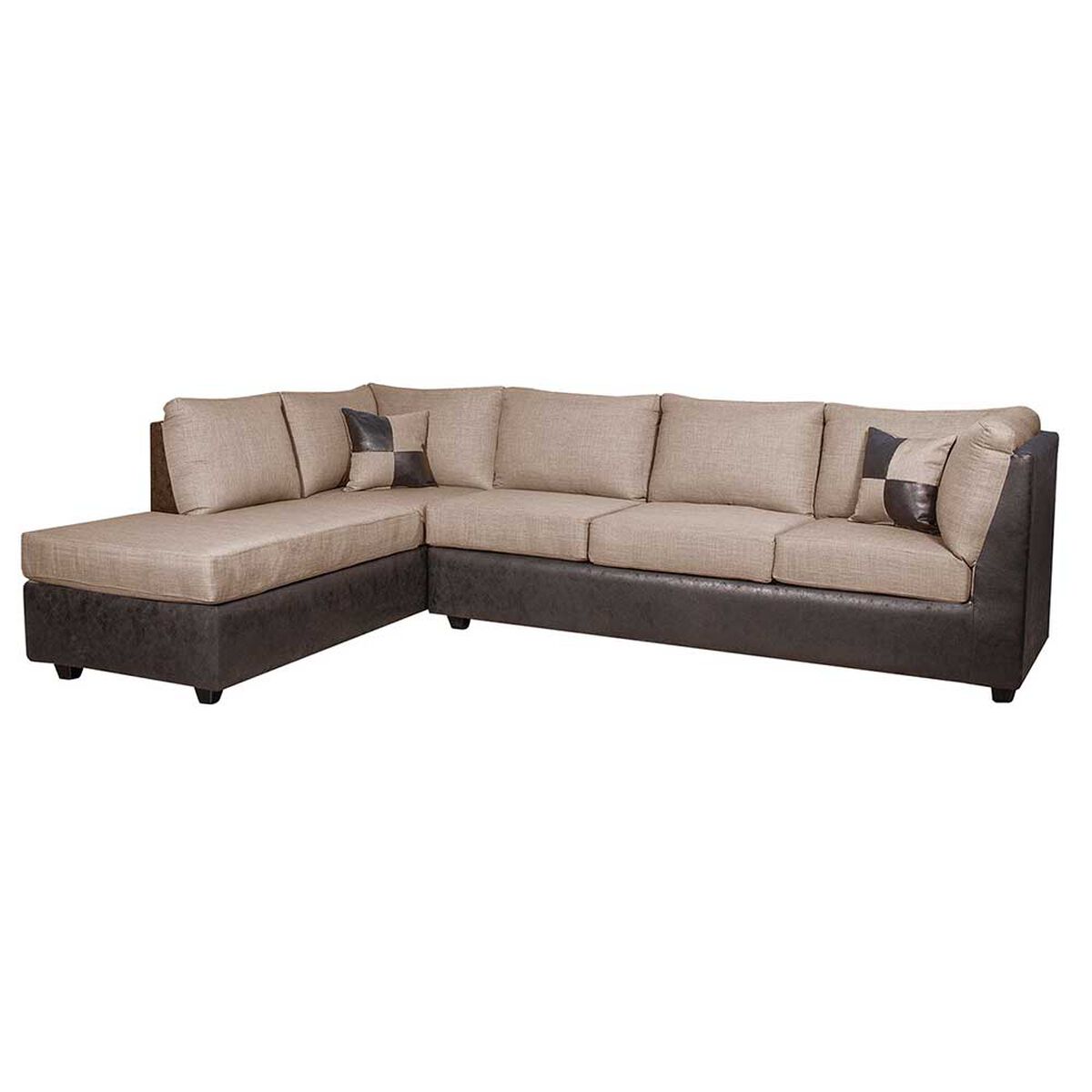 Seccional Black Factory Donato 3 Cuerpos Beige