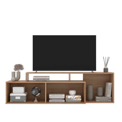 Imagen 2 del producto Rack Di Poretti Oak 2 Puertas Hasta 70"" Café