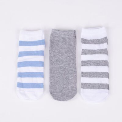Pack 3 Calcetines Mujer Icono Gris