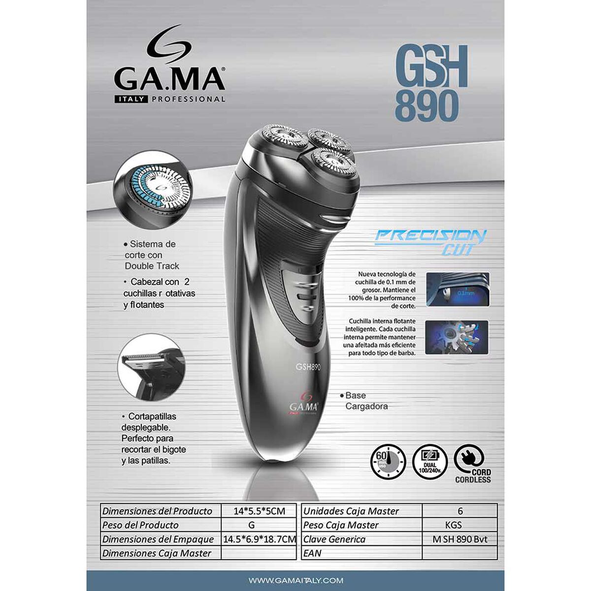 Máquina de Afeitar Gama GSH 890