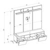 Home TV Di Poretti Design Magnuss Hasta 75" Caf&eacute; Claro