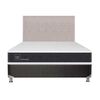 Box Spring CIC 2 Plazas New Ortopedic + Respaldo Tigris