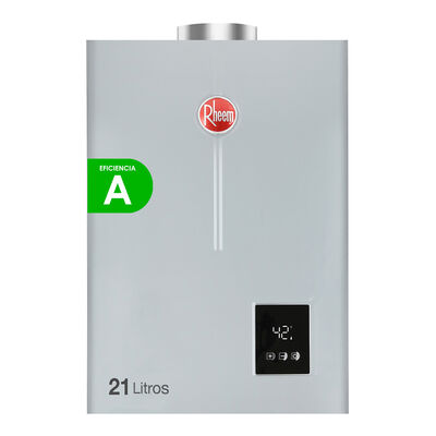 Imagen 1 del producto Calefont Gas Natural Rheem Tiro Forzado Digital  21 lts.