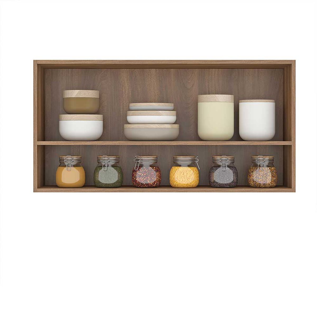 Mueble de Cocina Aereo Vekkahome Evandro 1 Puerta Blanco