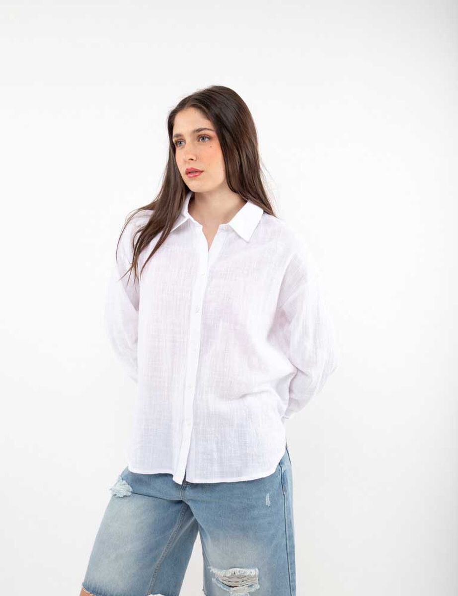 Blusa Algodón Manga Larga Mujer Icono