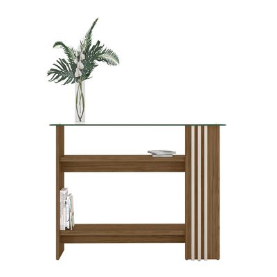 Mesa de Arrimo Altavision Frizz Natu Café Claro