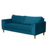 Sof&aacute; Latam Home Milan 3 Cuerpos Azul Petroleo