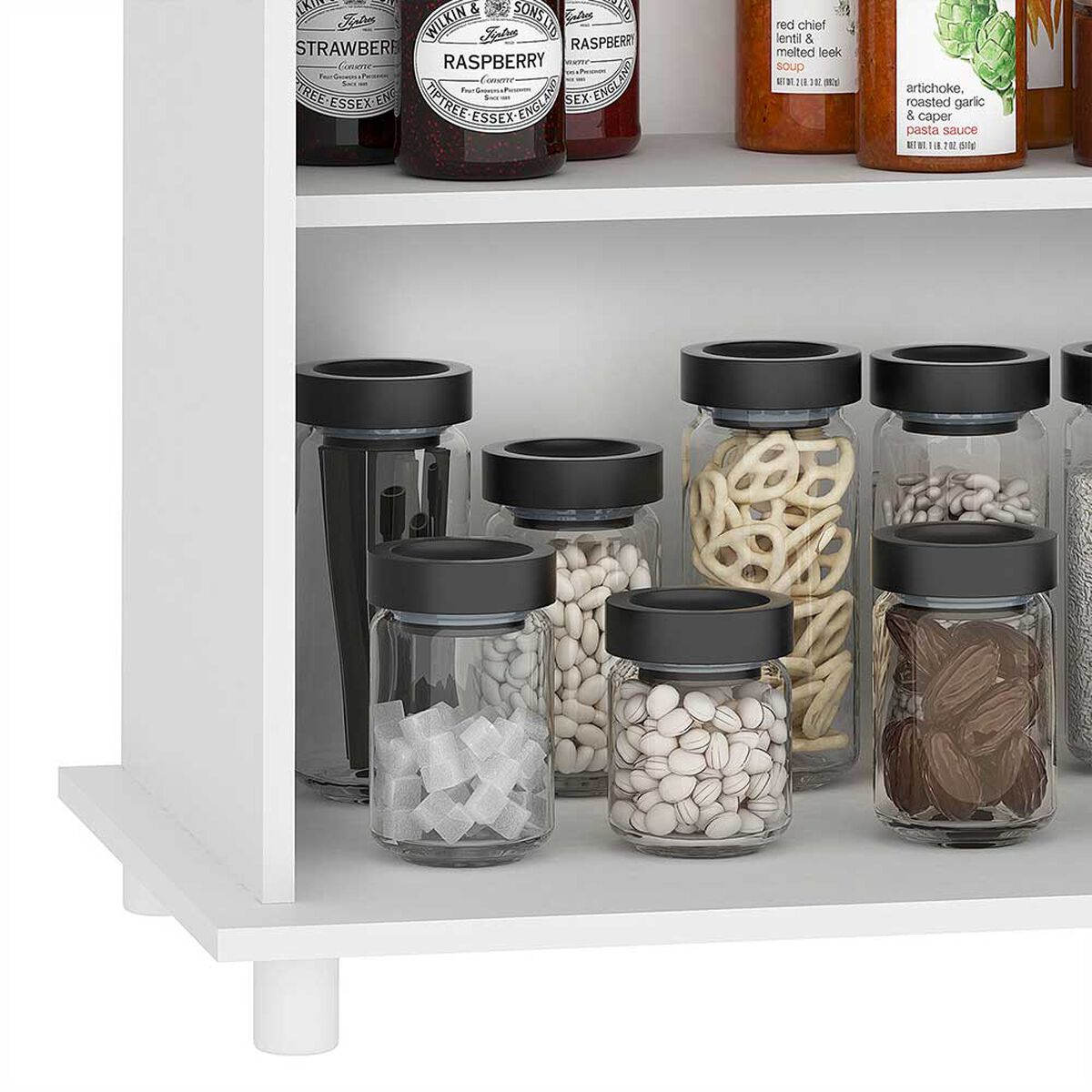 Mueble para Microondas Vekkahome Navona 2 Puertas Blanco