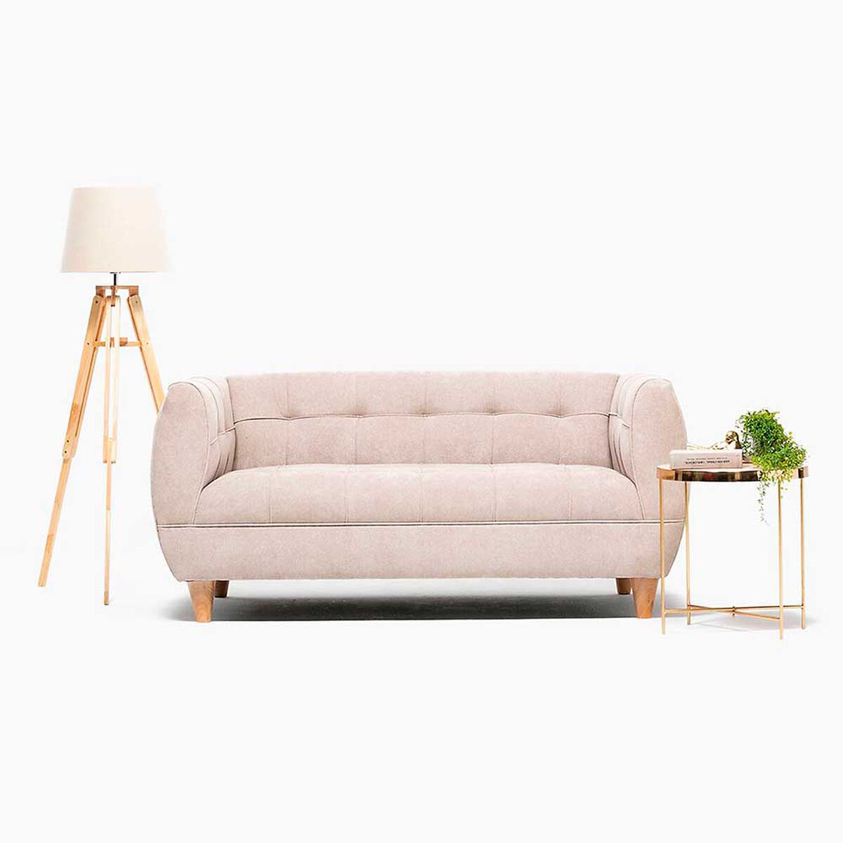 Sofá Barra Design Gracia 2 Cuerpos Beige
