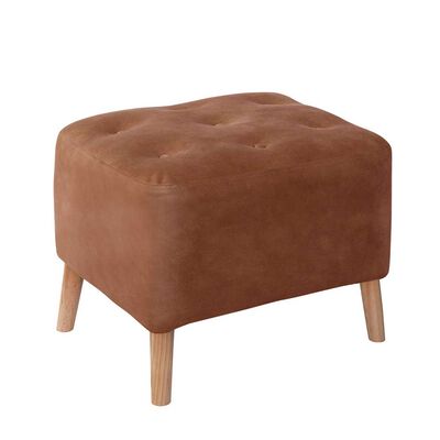 Pouf Latam Home Lyon Cuero Kentucky Tabaco