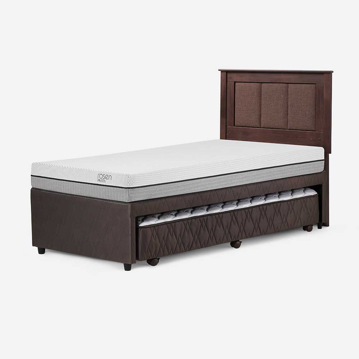 Cama Nido Rosen 1,5 Plazas Pratta + Respaldo Rachel