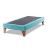 Base Europea Dividida Latam Home 1,5 Plazas Zen Tela Velvet Turquesa