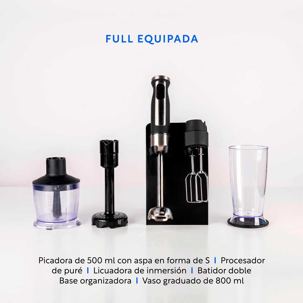 EasyWays Minipimer Full 6 en 1 Negro, foto 2