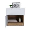 Velador TuHome Nebraska 1 Cajones 1 Puerta Miel y Blanco