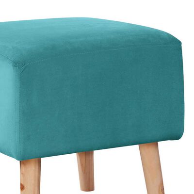 Imagen 2 del producto Pouf Latam Home Burdeos Tela Velvet Turquesa