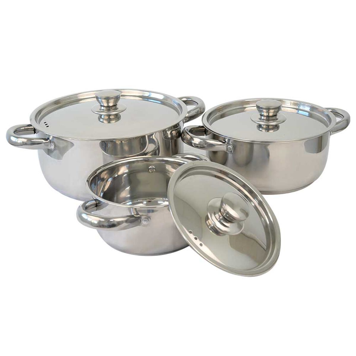 Bater&iacute;a de Cocina Acero Inox. Doral Malaga Legacy 6 Piezas