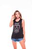 Polera Larga Sin Mangas Mujer Rock Caviar