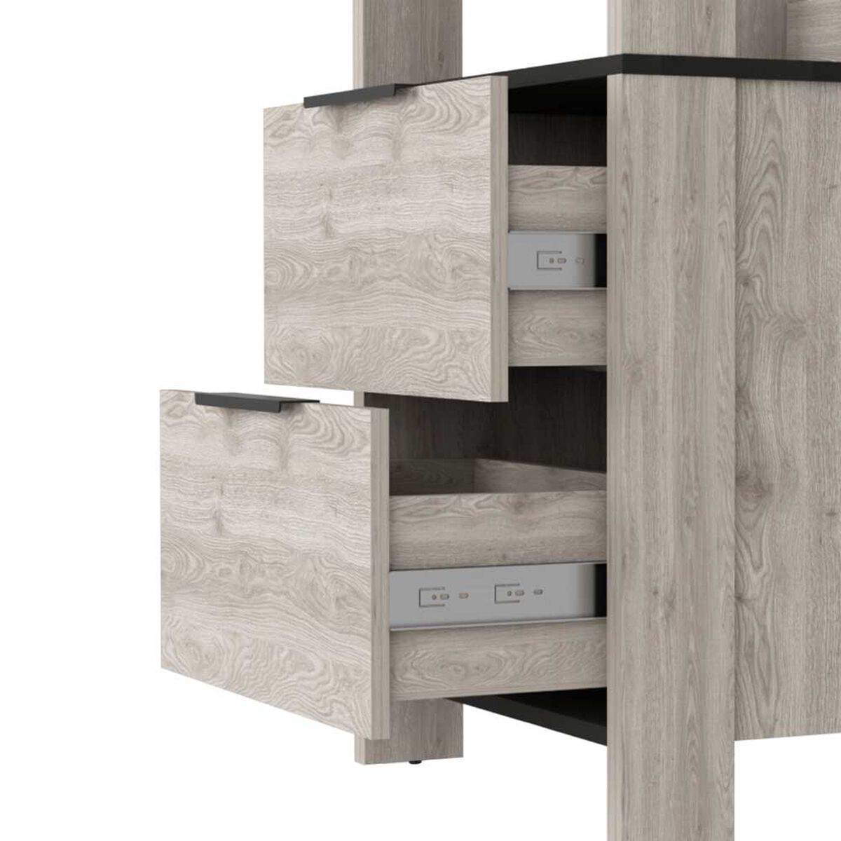 Bar Tradicional TuHome 2 Cajones Bi Color Ceniza Wengue