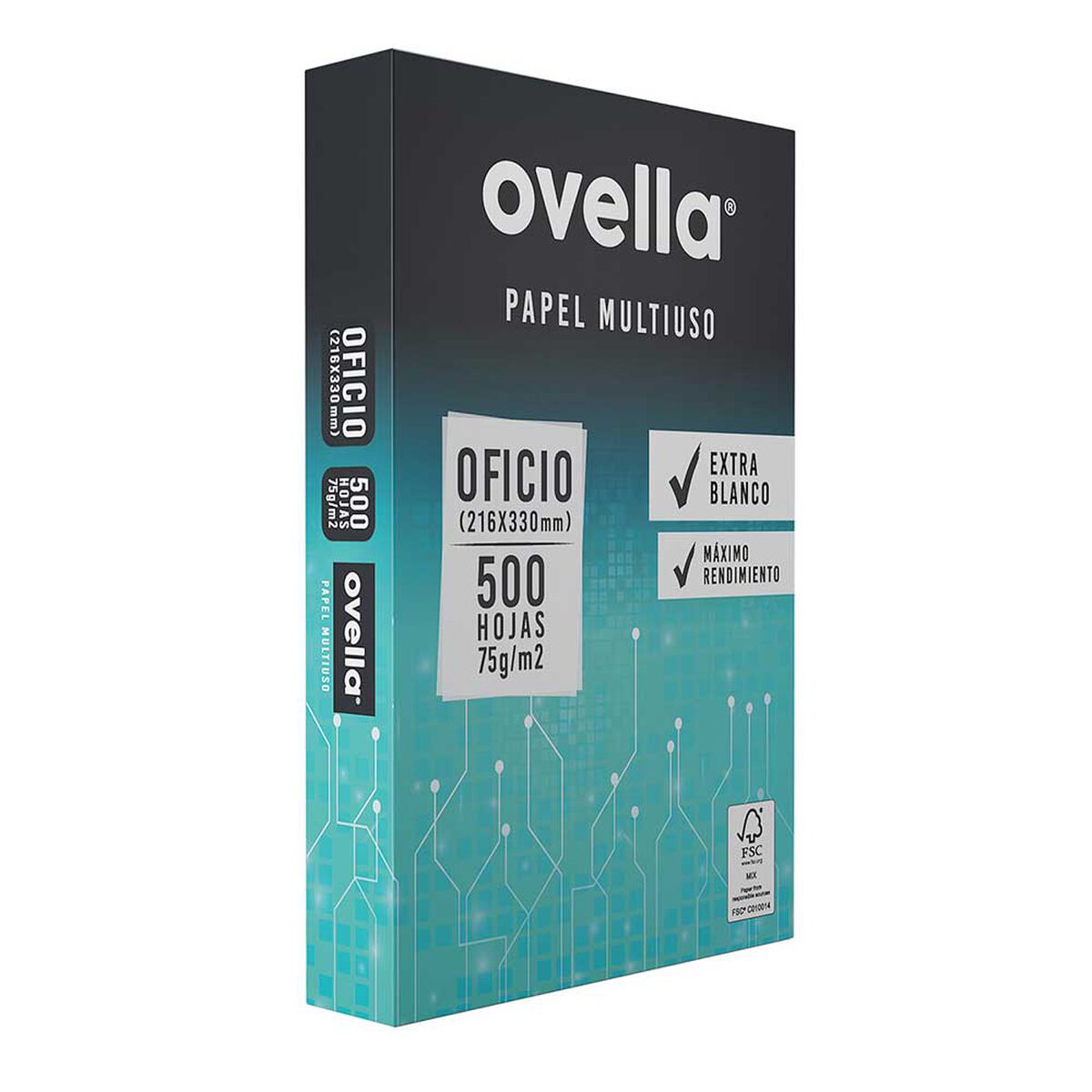 Papel Tamaño Oficio Ovella 75gr 500 Hojas