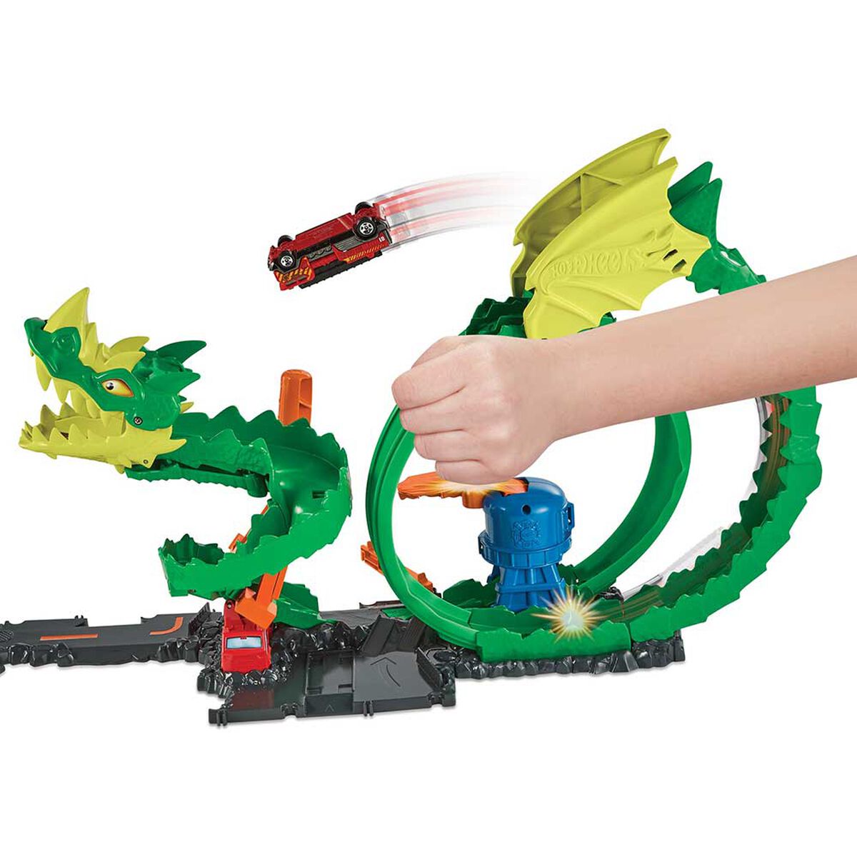 Pista de Auto Épica de Dragón Hot Wheels City