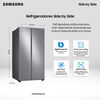 Refrigerador Side by Side Samsung RS64T5B00S9/ZS  638 lts.