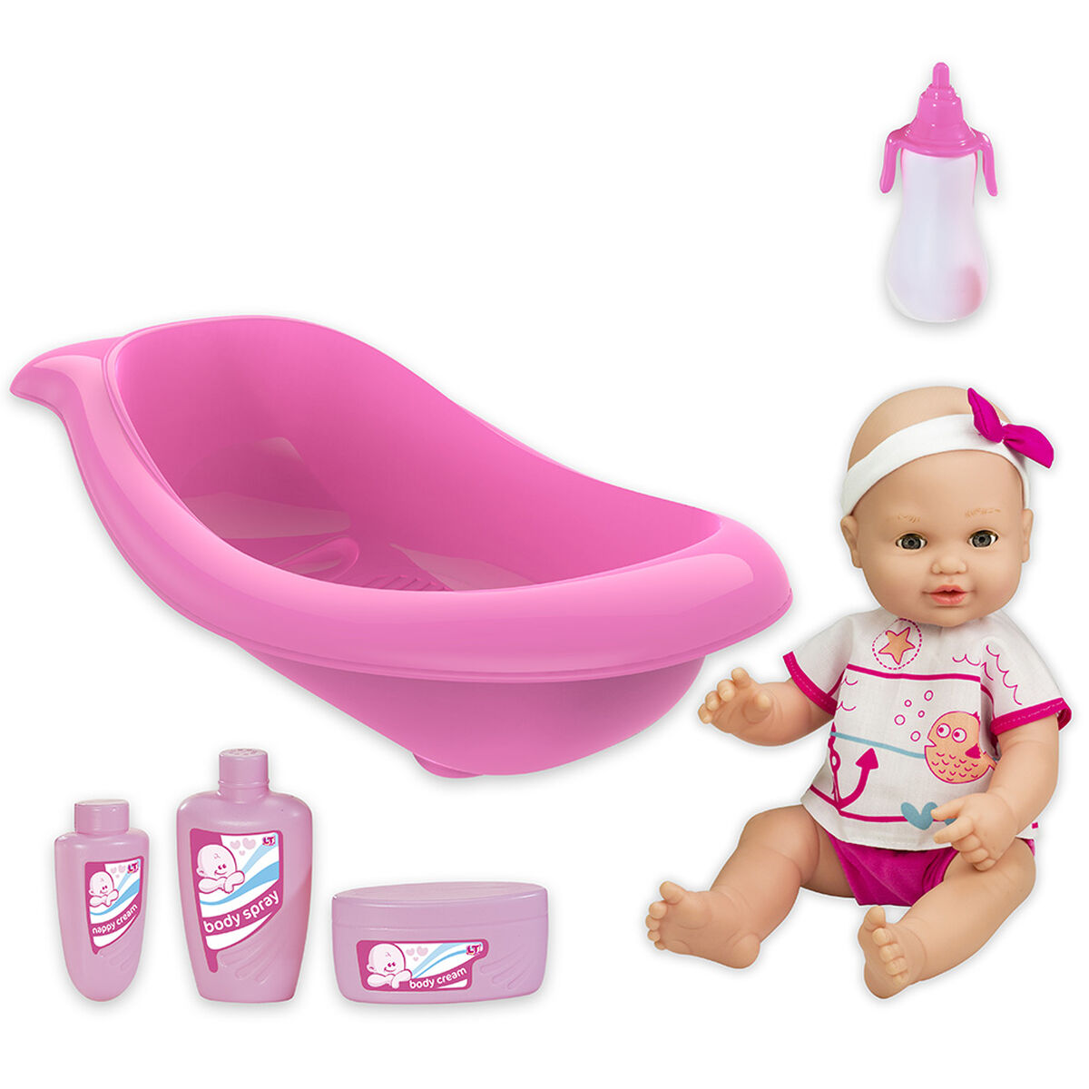 Muñeca con Bañera y Accesorios Loko Toys