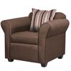Juego de Living Innovamuebles Ducal Sofá 3 Cuerpos + Dos Sillones 1 Cuerpo Chocolate