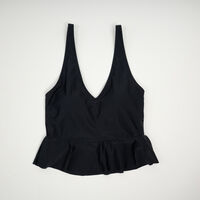 Traje de baño Top Mujer Icono Negro