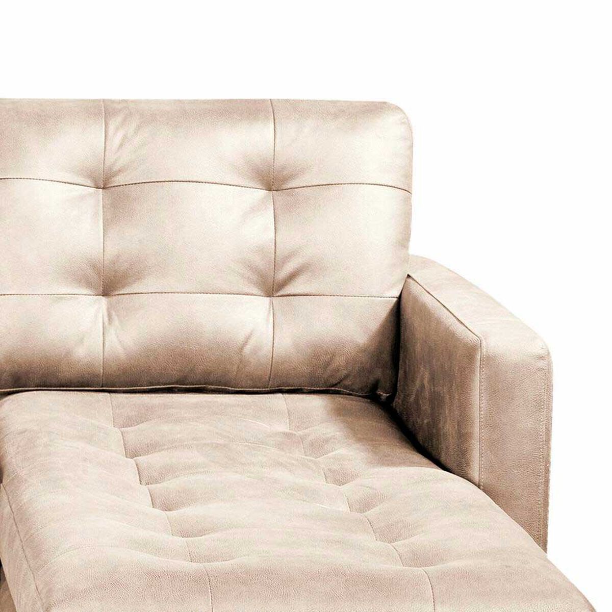 Sof&aacute; Cuero Latam Home N&aacute;poles Chaise Longue 2 Cuerpos Derecho