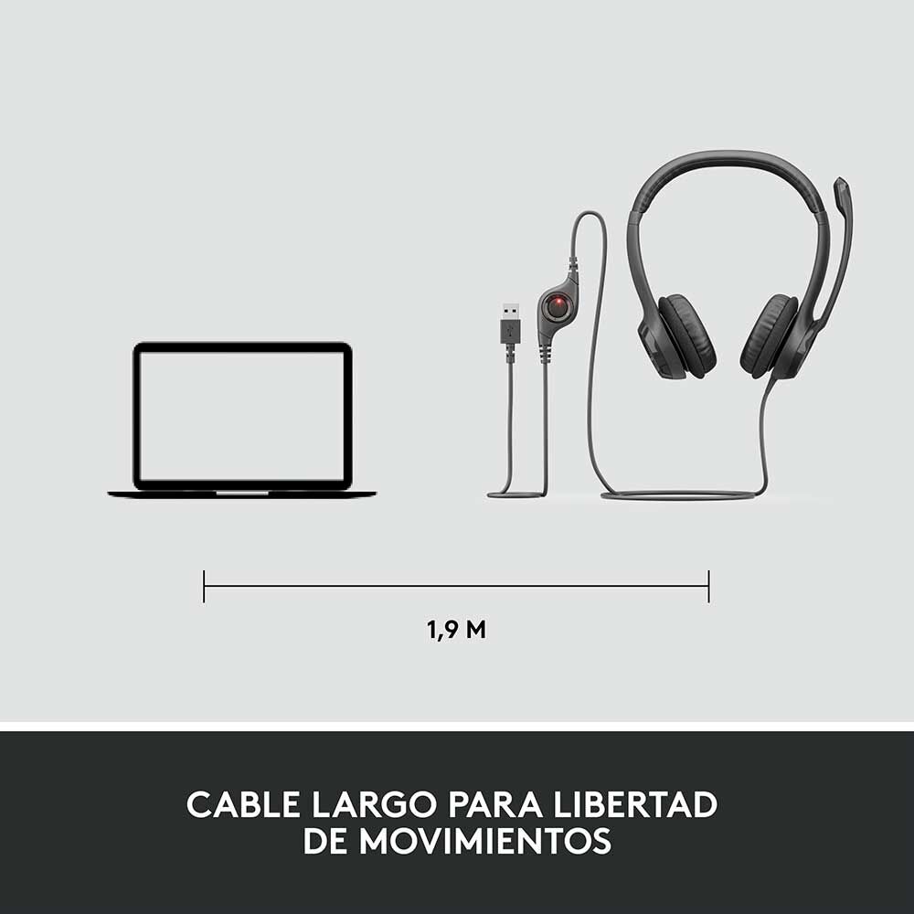 Logitech H390 Negro, foto 8
