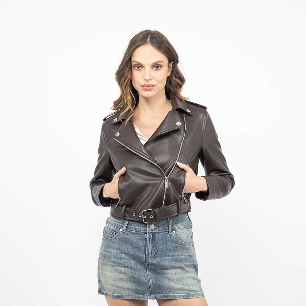 Chaqueta Biker Ecocuero Mujer Soviet