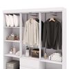Cl&oacute;set Vekkahome Americano 6 Puertas 2 Cajones Blanco