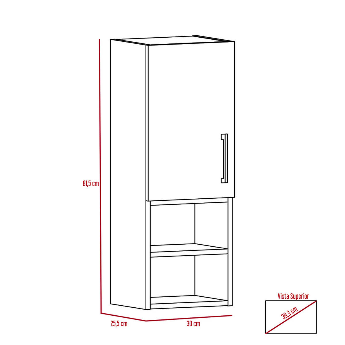 Botiqu&iacute;n + Mueble Lavamanos + Muro TuHome Bath 300