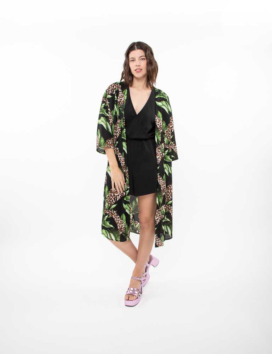 Kimono Estampado Mujer Fiourcci