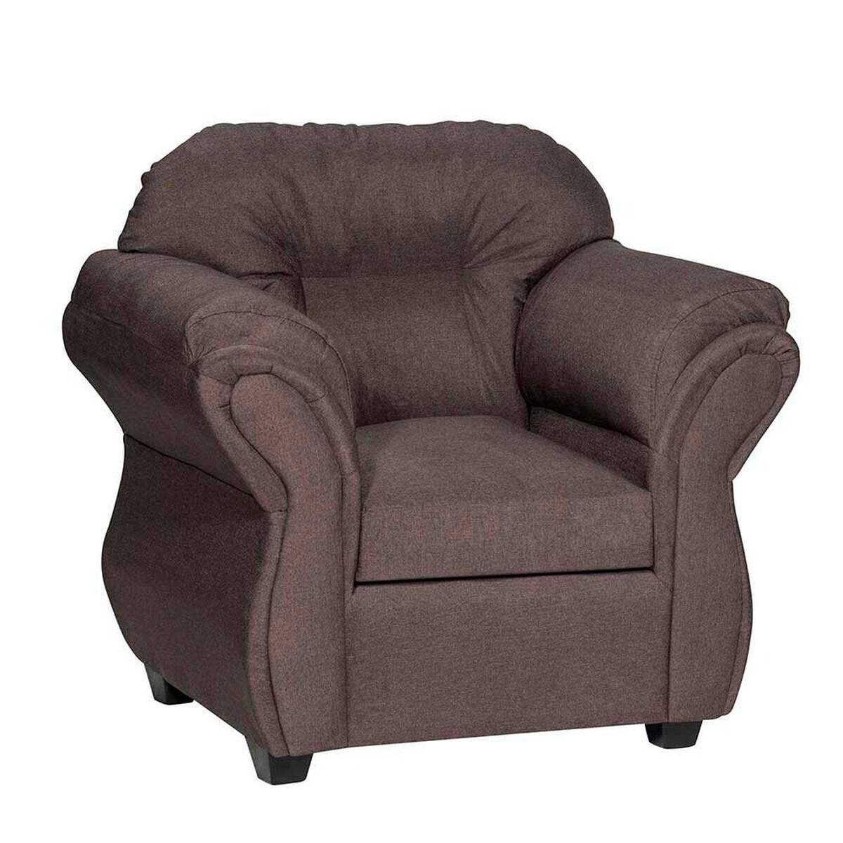 Juego de Living Dise&ntilde;o A&M Home Catalina Sof&aacute; 3 Cuerpos + 2 Sillones 1 Cuerpo Chocolate