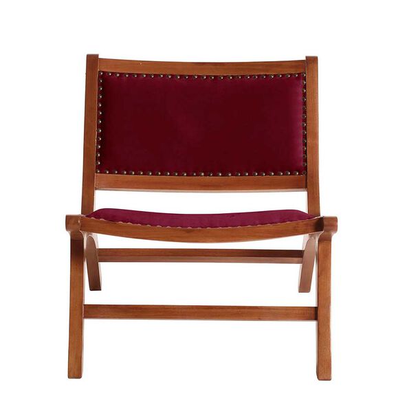 Sitial Latam Home Hannover Tela Velvet 1 Cuerpo Burdeo