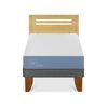Cama Europea CIC 1 Plaza Excellence + Respaldo Munich Mostaza