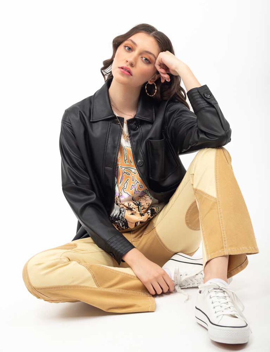 Chaqueta Ecocuero Mujer Icono Abc