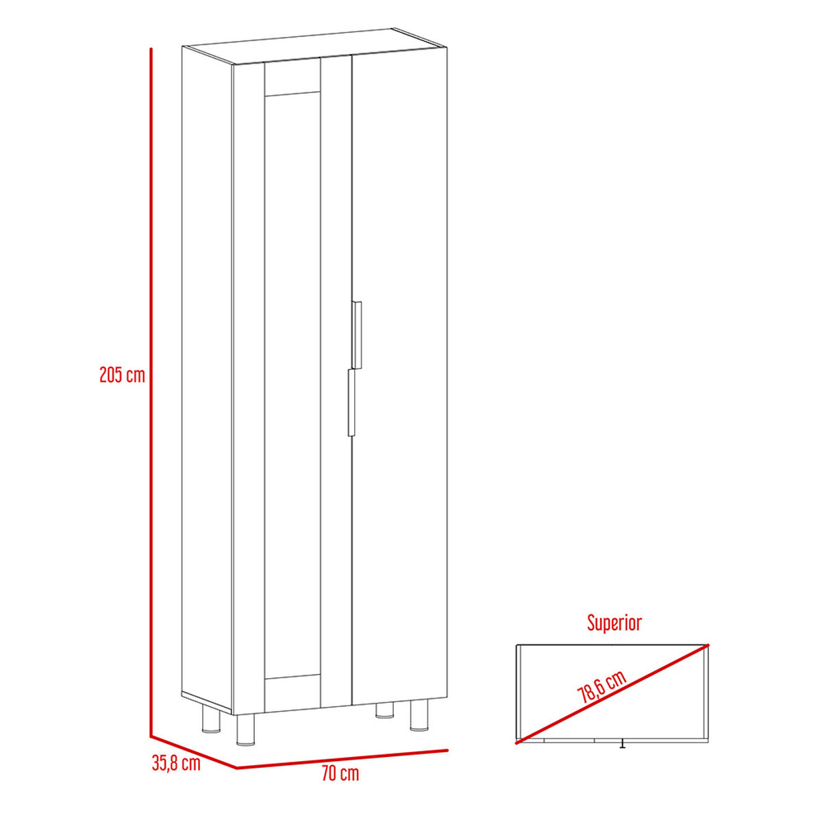 Mueble Alacena Tuhome Fendi