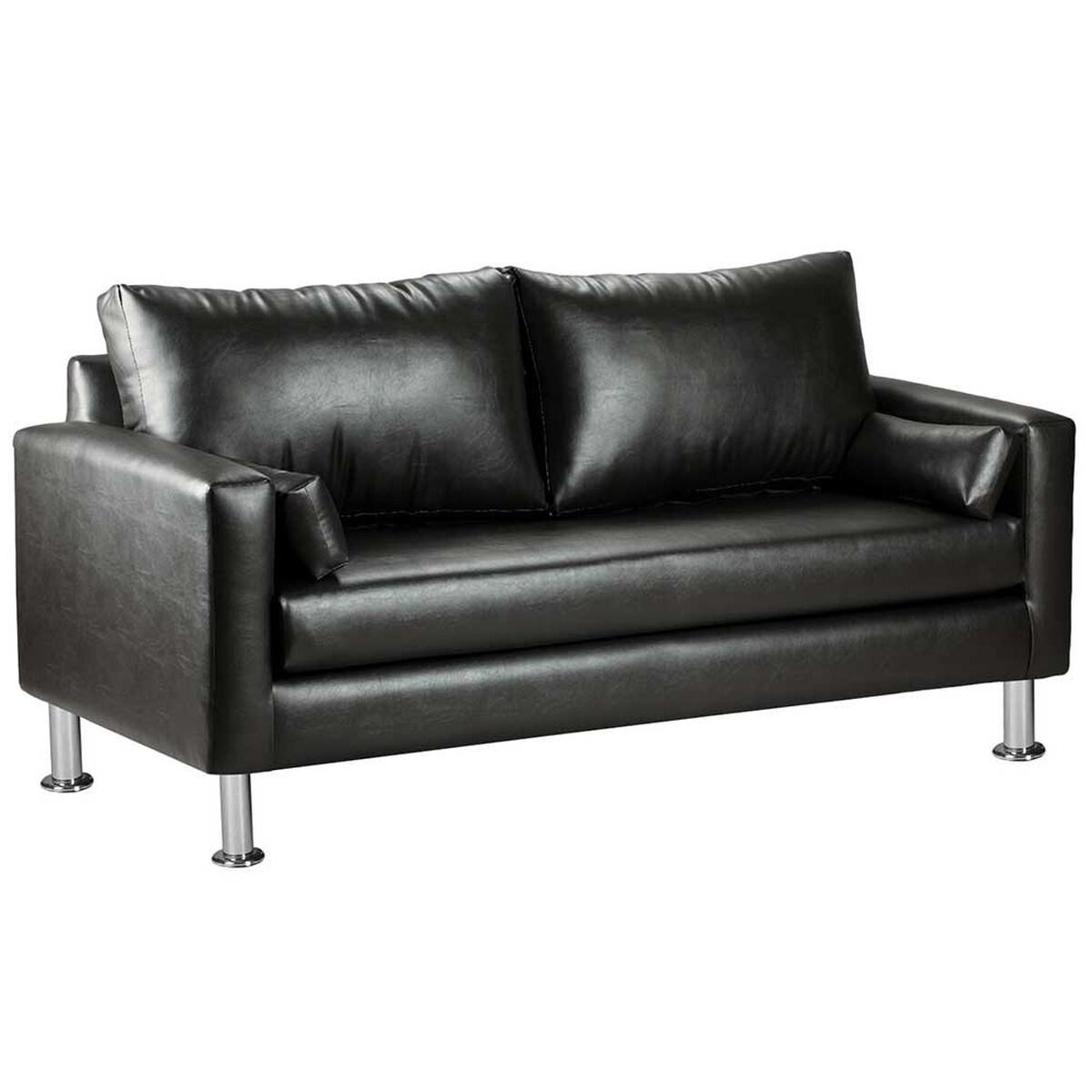 Sofá Bodevir Sky PU 12 3 Cuerpos Negro 