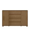 C&oacute;moda Vekkahome New Evidenza 4 Cajones 2 Puertas Caf&eacute; Beige